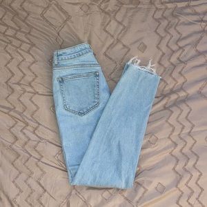 light wash jeans size 1